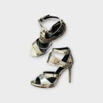 Arany színű női szandál - 40