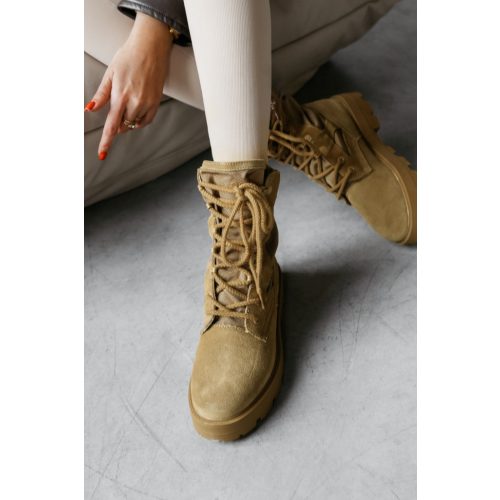 Olavoga 'Hiker' bőr bakancs - 39 (ÚJ)