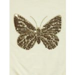 Flitterpillangós bézs felső (98-104)