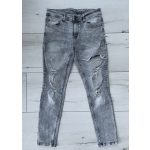 Black Squad szaggatott férfi farmernadrág - 30/30