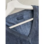 Simplify finomkötött férfi pulóver - S