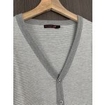 Csíkos férfi kardigán - M