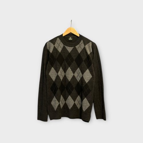 Rombuszos férfi pulóver - L