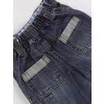 Kék foltmintás farmernadrág