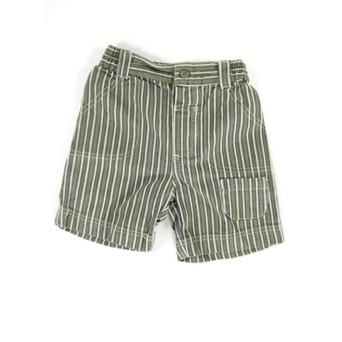 Szürkészöld csíkos short