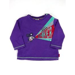 Lila mozigépes hosszú ujjú póló