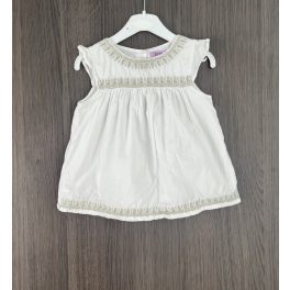 F&F fehér kislány felső - 92