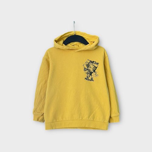 H&M sárga fiú kapucnis pulóver - 122-128