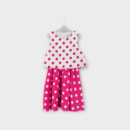 M&S pöttyös lányka ruha - 152