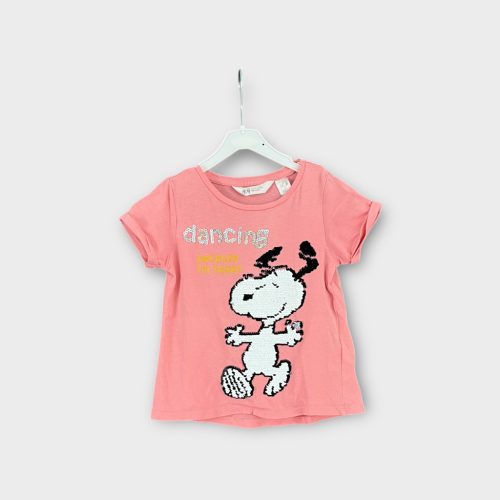 H&M Snoopy-s kislány póló - 104