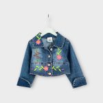 Hímzett kislány farmerdzseki - 92-98