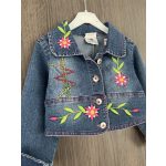 Hímzett kislány farmerdzseki - 92-98