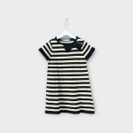 H&M csíkos finomkötött ruha - 98-104