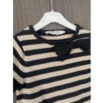 H&M csíkos finomkötött ruha - 98-104