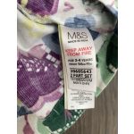 M&S virágos kislány bársonyruha - 98-104