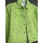 Virágos lányka farmerdzseki - 140