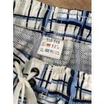 Kockás fiú fürdőnadrág - 110-116