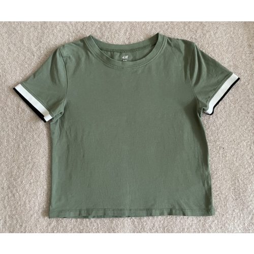 H&M zöld lányka póló - 158-164
