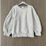 F&F hímzett virágos kislány pulóver - 116