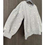 F&F hímzett virágos kislány pulóver - 116