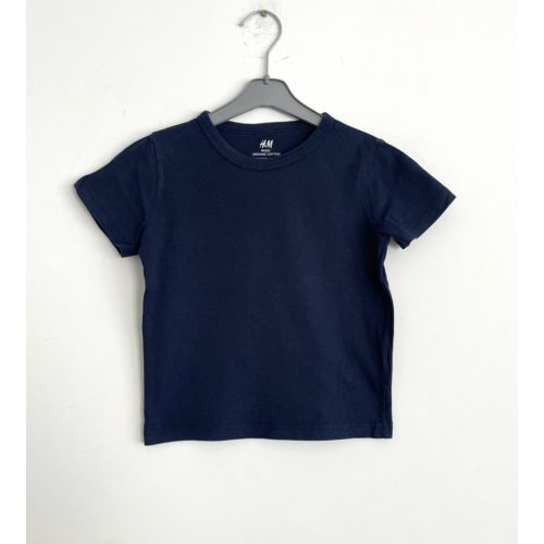 H&M sötétkék fiú póló - 98-104