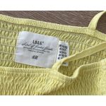 H&M darázsolt lányka top - 146-152