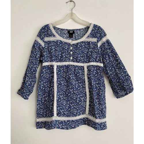 H&M mintás lányka blúz - 152