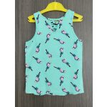 Here+There papagájos lányka top - 122-128