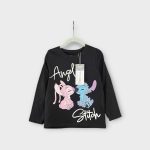 Sinsay szürke Stitch kislány felső - 104 (ÚJ)