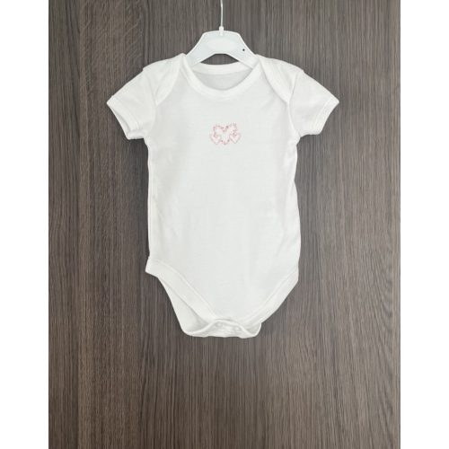 Matalan szivecskés kislány body - 68