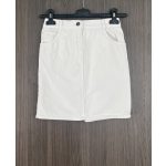 Fehér lányka farmerszoknya - 140