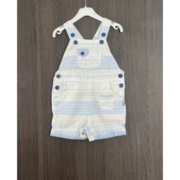 Tu csíkos kisfiú kantáros rövidnadrág - 56-62
