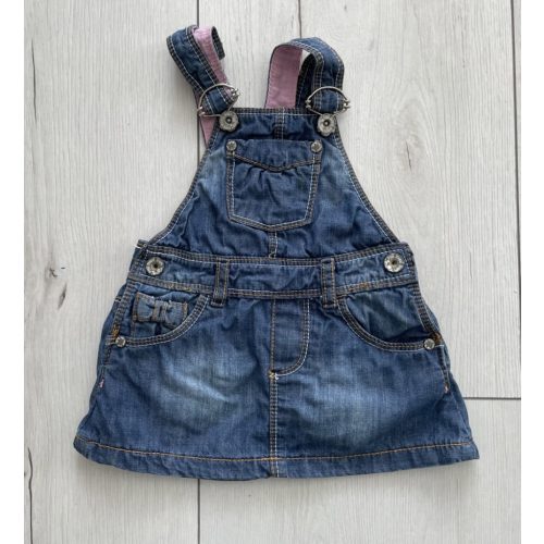 Zara kislány kantáros farmerruha - 80