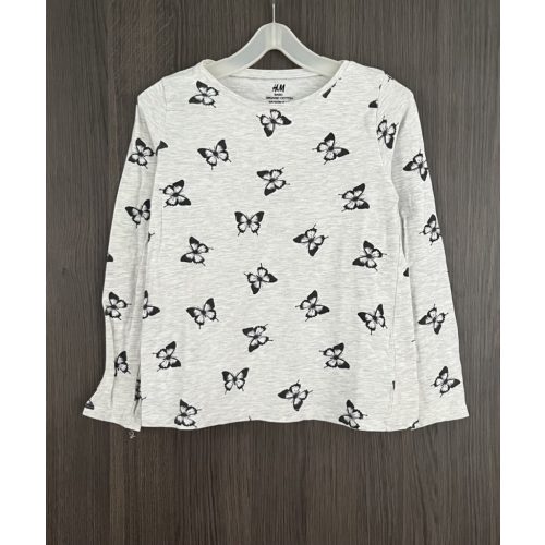 H&M pillangós kislány felső - 122-128