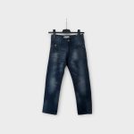 Sötétkék lányka farmernadrág - 128-134 (ÚJ)