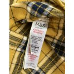 Kockás sárga flaneling - 128