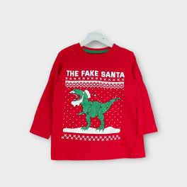 Little Kids dínós karácsonyi felső - 98