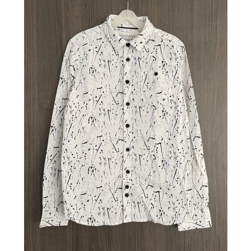 Matalan mintás fehér ing - 152