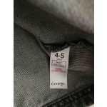 Szürke kantáros farmer ruha - 104-110