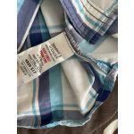 M&S kék kockás fiú ing - 134