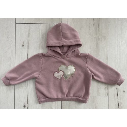 H&M szívecskés kislány pulóver - 86