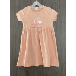Bordázott kislány ruha - 92
