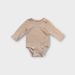 Bordázott anyagú kislány body - 68