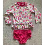 Két részes kislány fürdőruha - 86