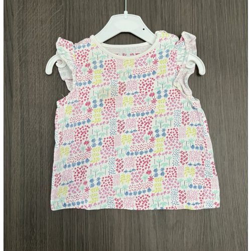 F&F virágos kislány póló - 68