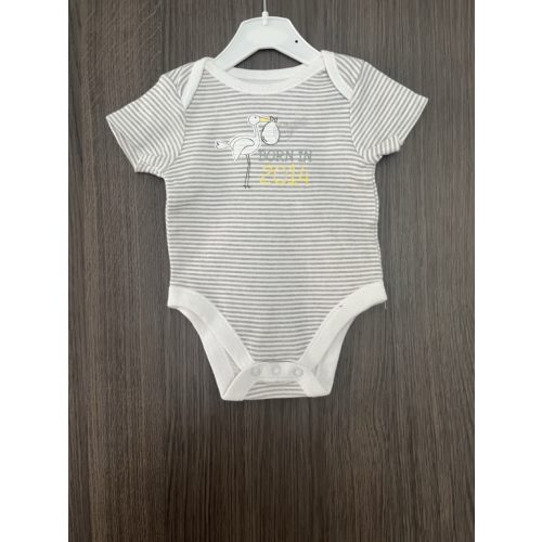 Csíkos kisfiú body - 56