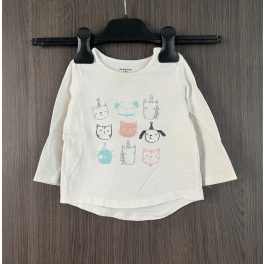 F&F cicás-kutyás felső - 68