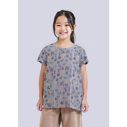 Lupilu tengeri mintás kislány póló - 98-104 (ÚJ)