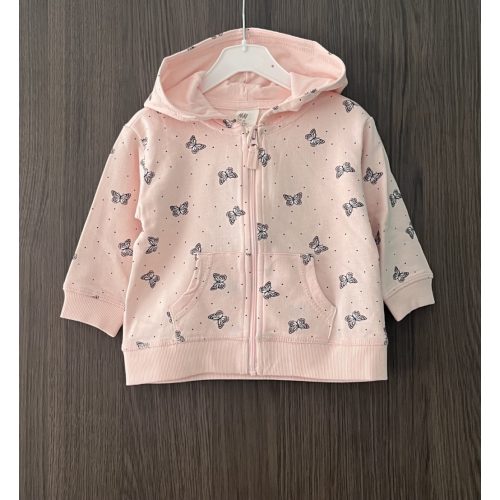 H&M pillangós kislány pulóver - 74