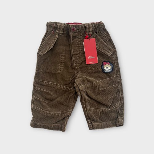 S.Oliver kisfiú kordbársony nadrág - 68 (ÚJ)